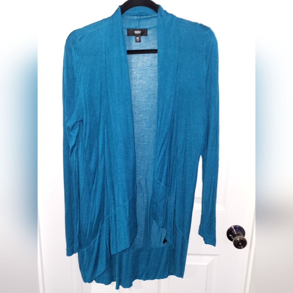 Mossimo Teal Open Front Cardigan Sweater